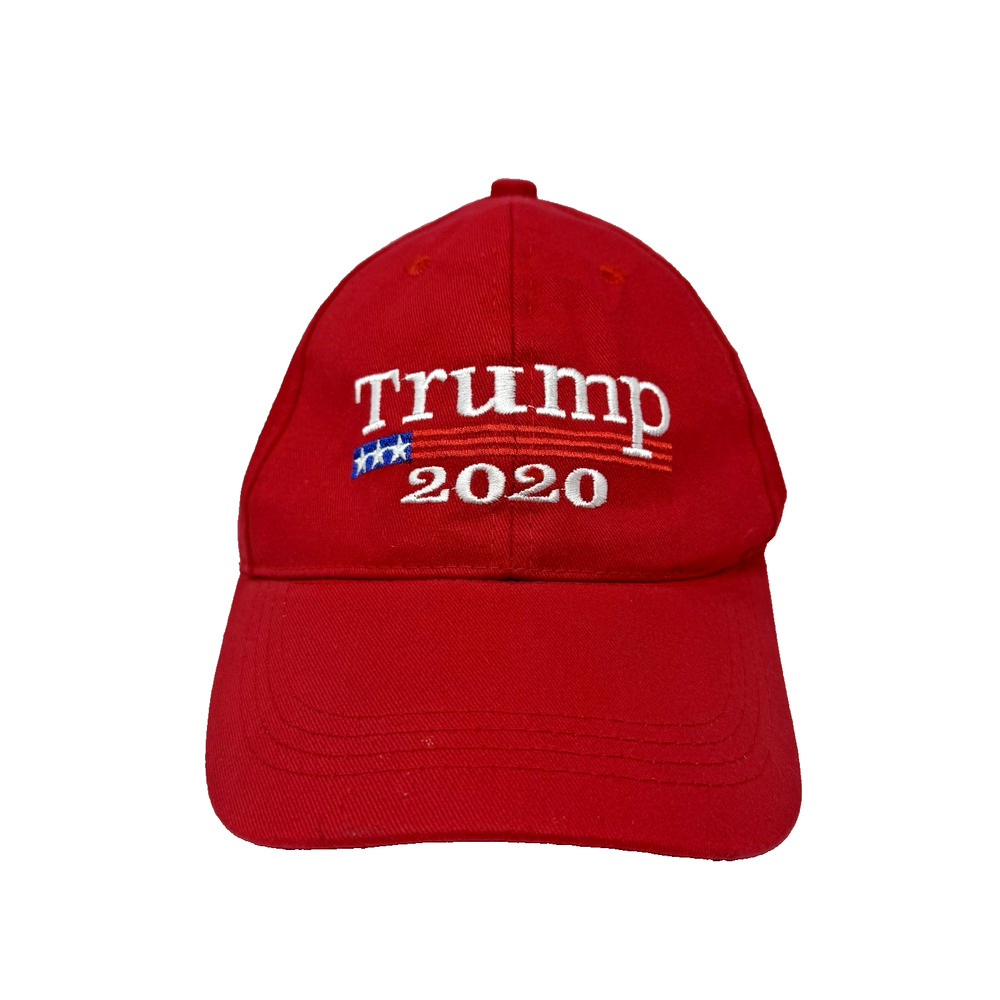 Donald Trump Pence 2020 Red Adjustable Baseball Hat Cap MAGA President EUC